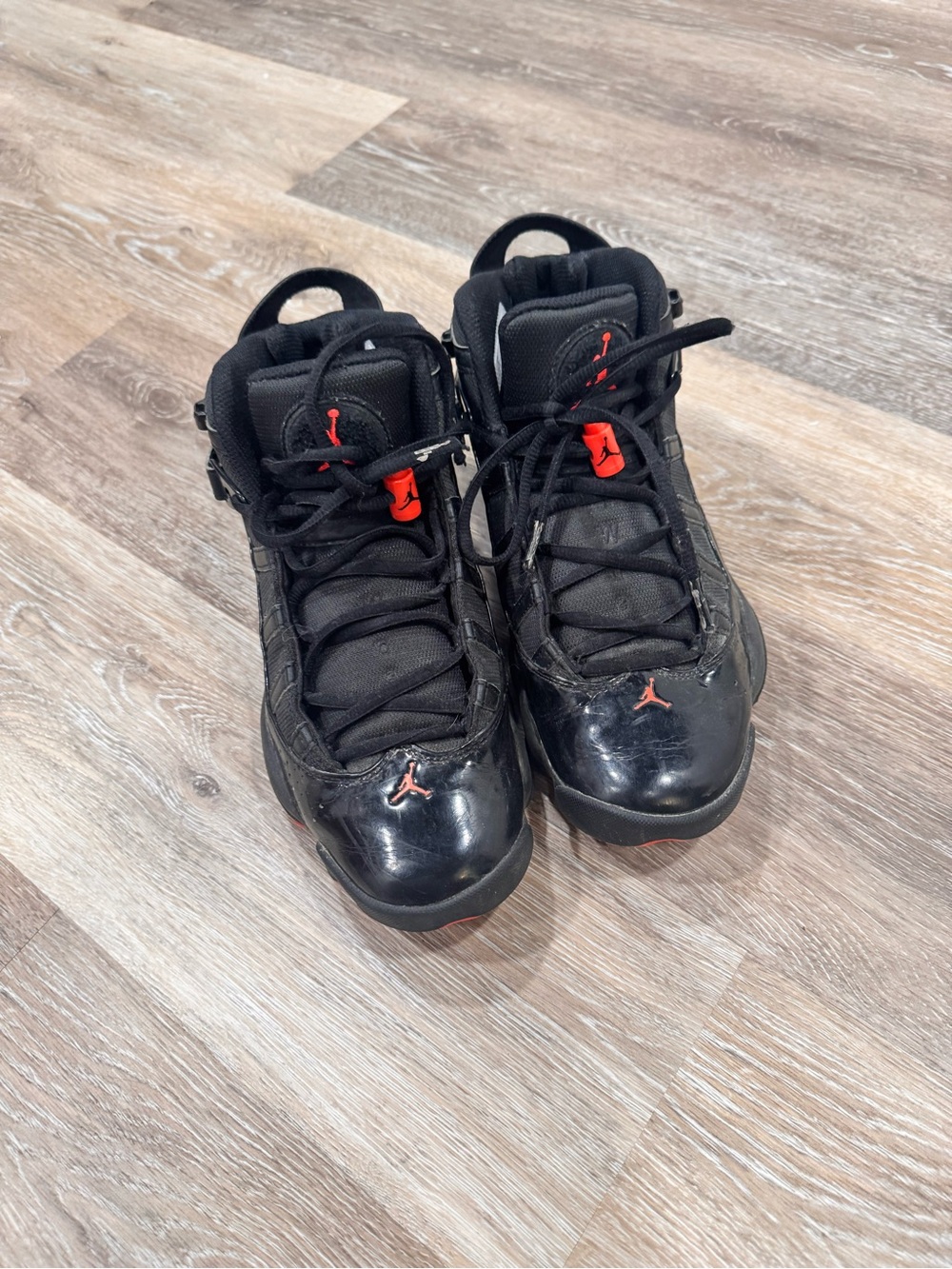 Nike Air Jordan 6 Rings in the Black Infrared
